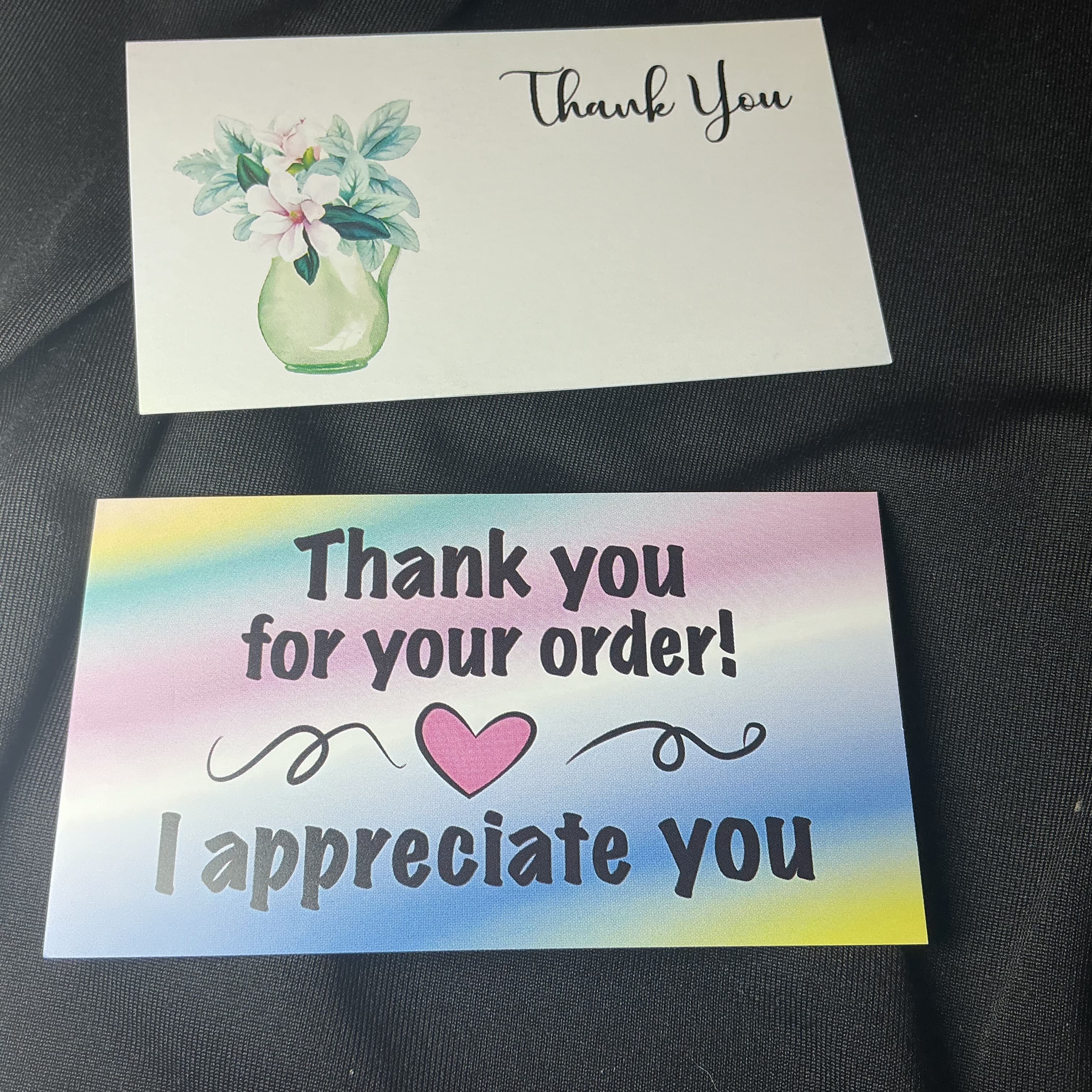 ★ 25 Double-Sided Thank You Cards | Small Business Package Inserts | Blank Notes - Thumbnail 4