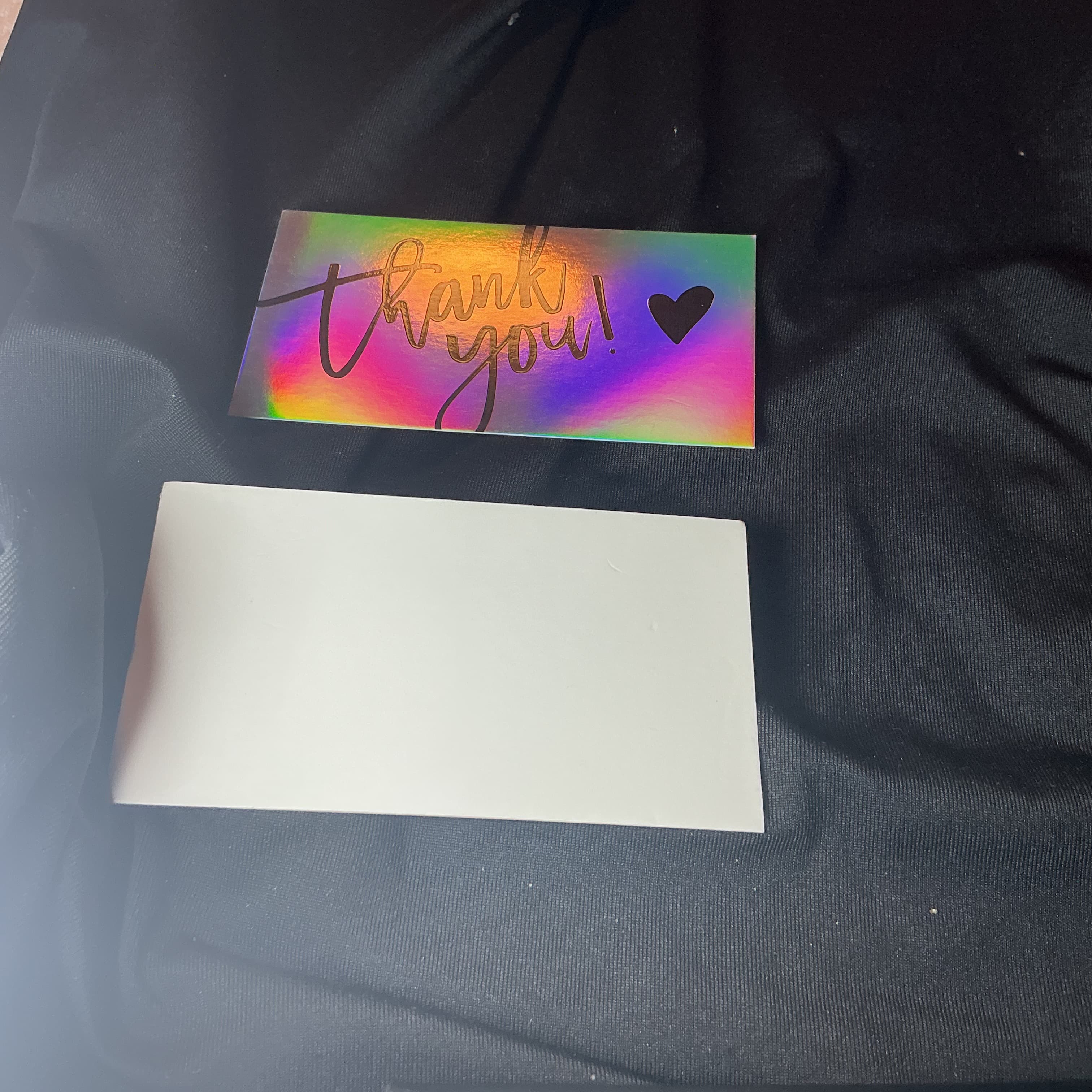 ★ 25 Holographic Thank You Cards | Blank Note Cards | Small Business Package Inserts - Thumbnail 2