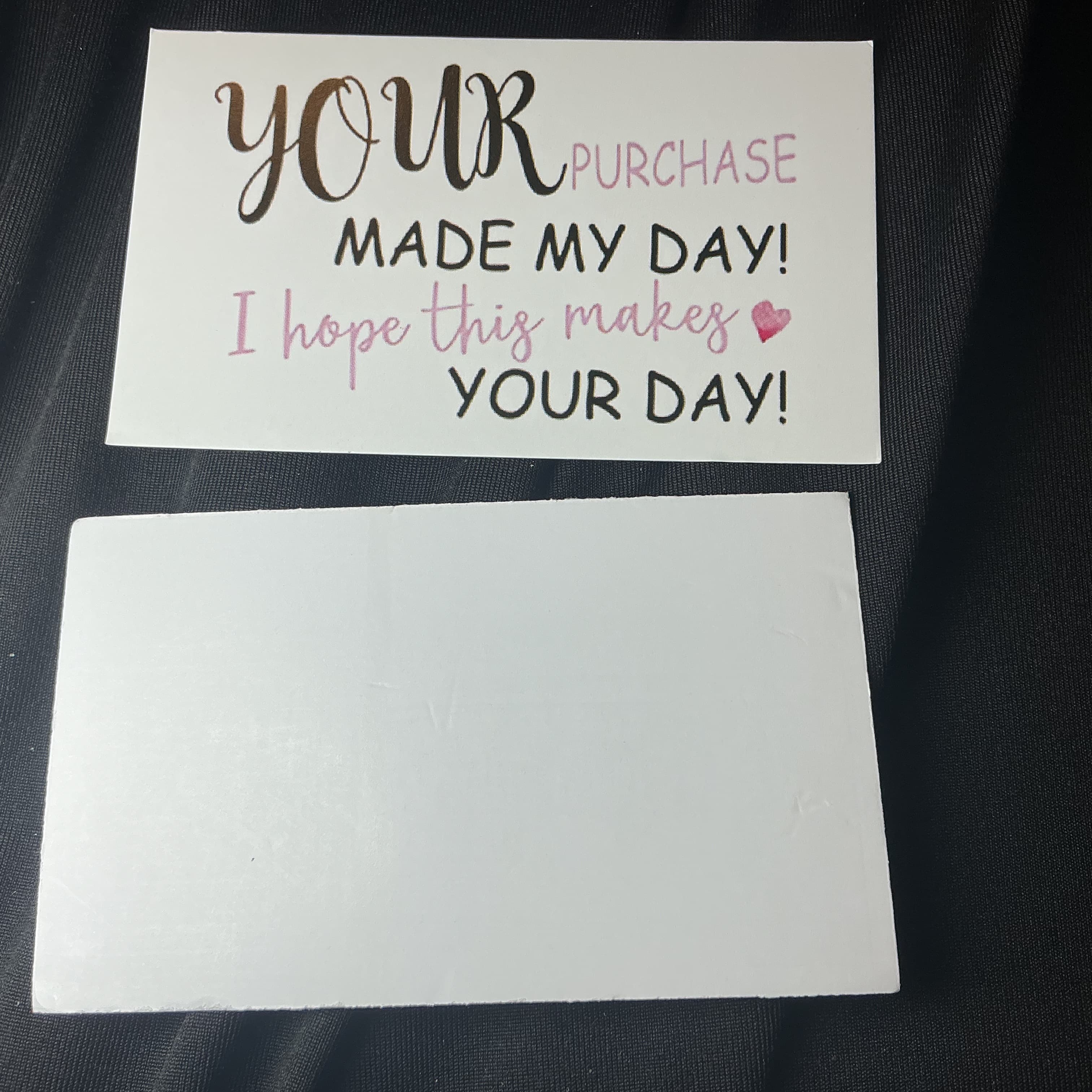 ★ 25 Thank You Cards Blank Package Inserts Small Business Appreciation Notes