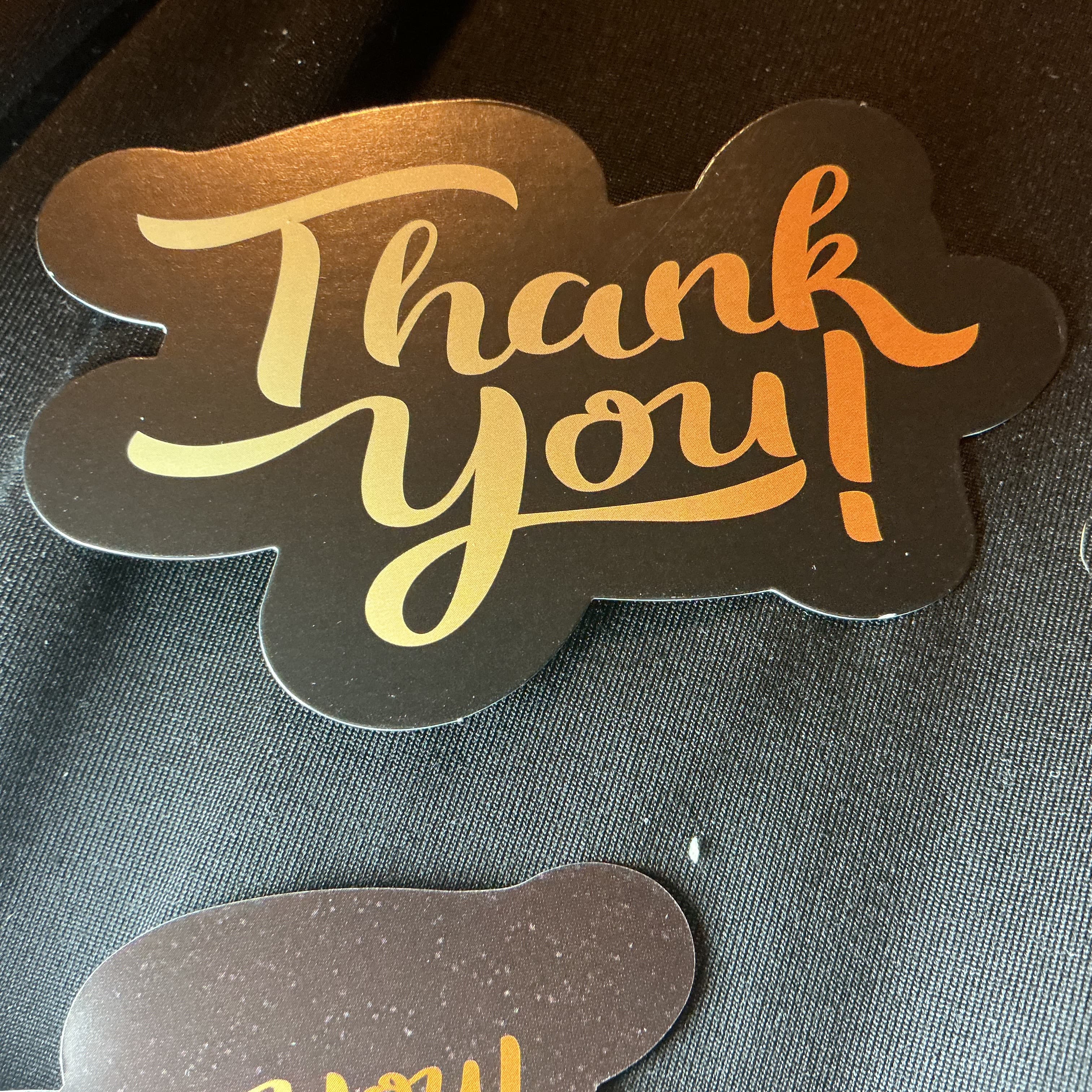 ★ 25 Die Cut Double-Sided Thank You Cards Small Business Package Inserts - Thumbnail 3