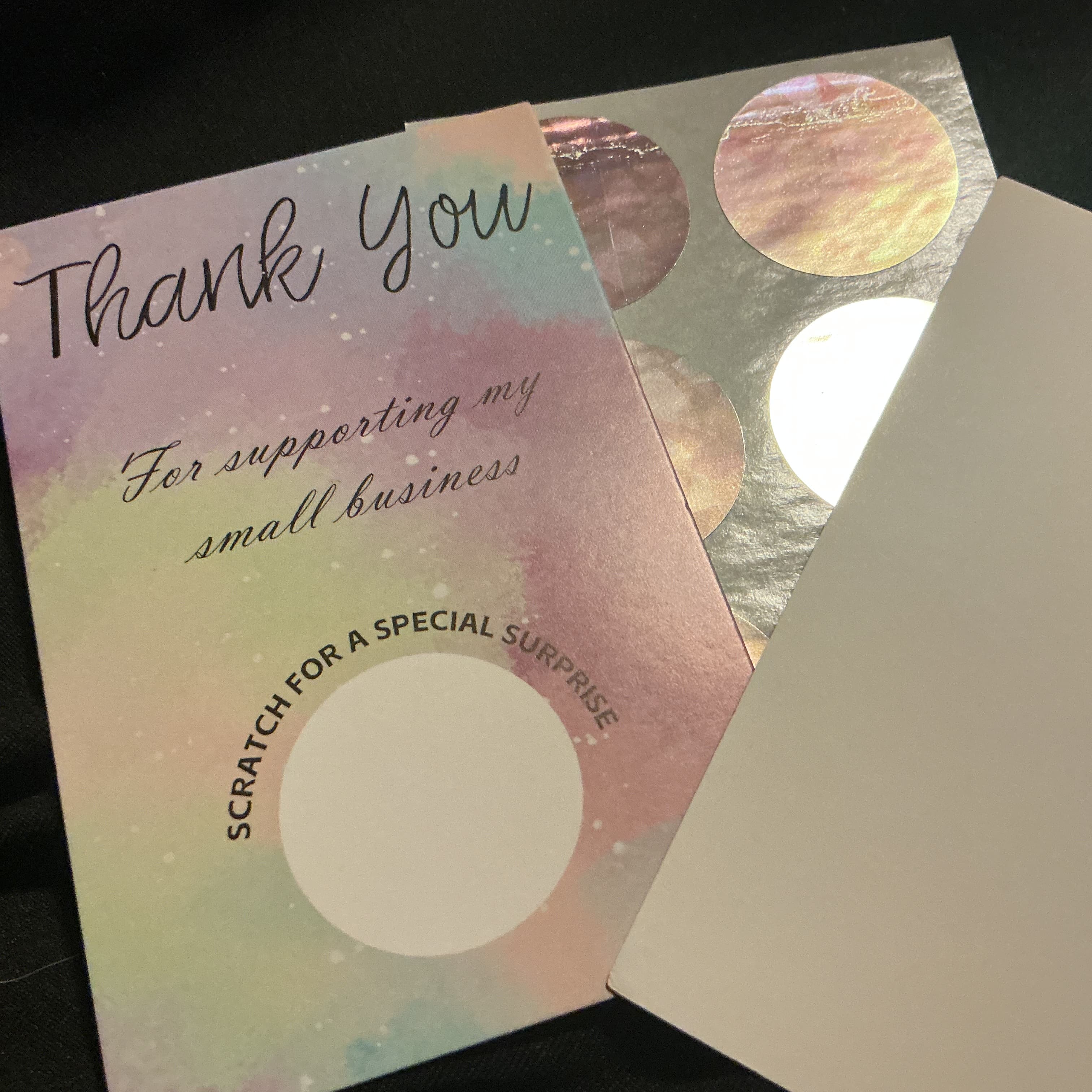 ★ 25 Scratch Off Discount Cards Business Thank You Customer Reward Promotion - Thumbnail 3