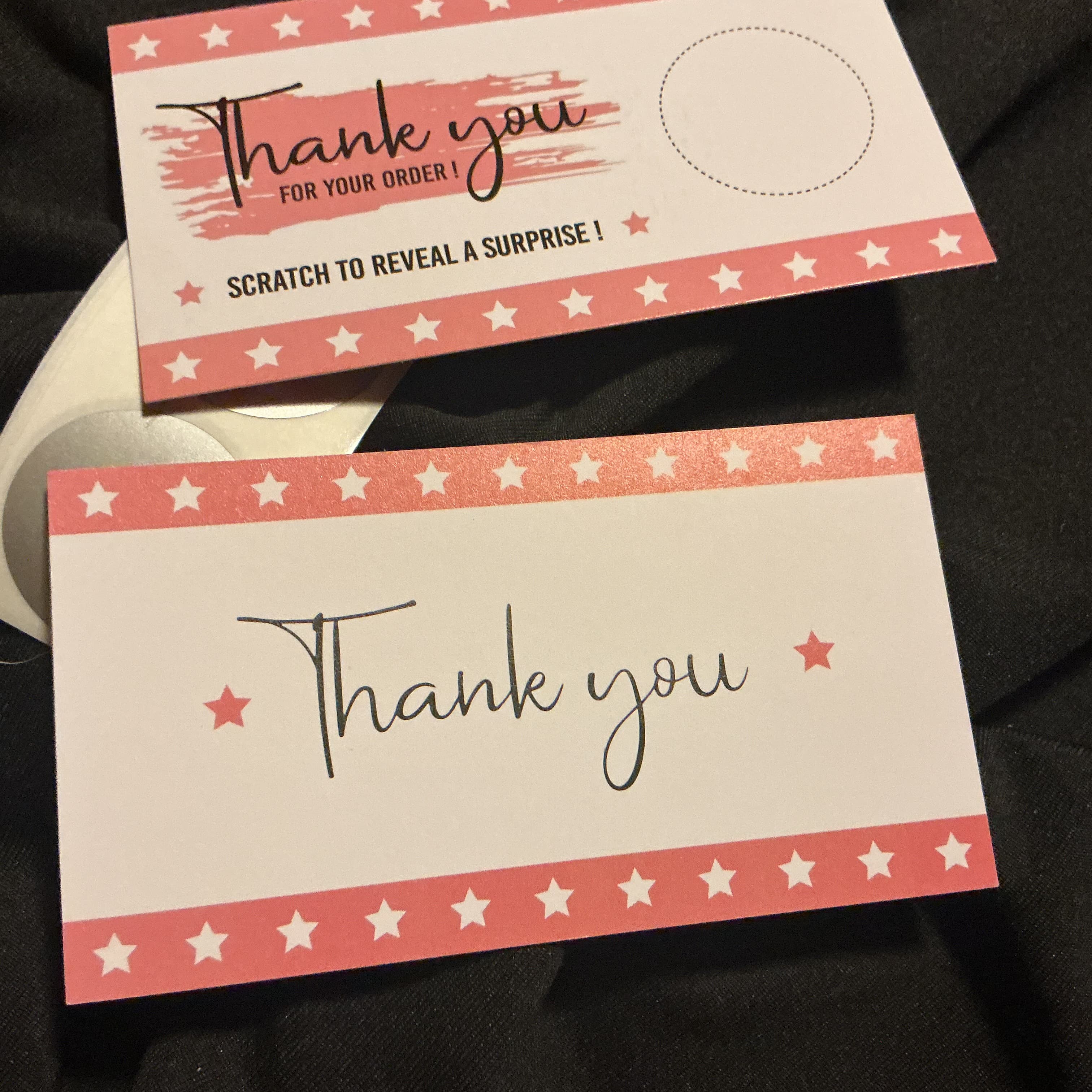 ★ 25 Scratch Off Discount Cards Customer Reward Thank You Promotion Set - Thumbnail 2