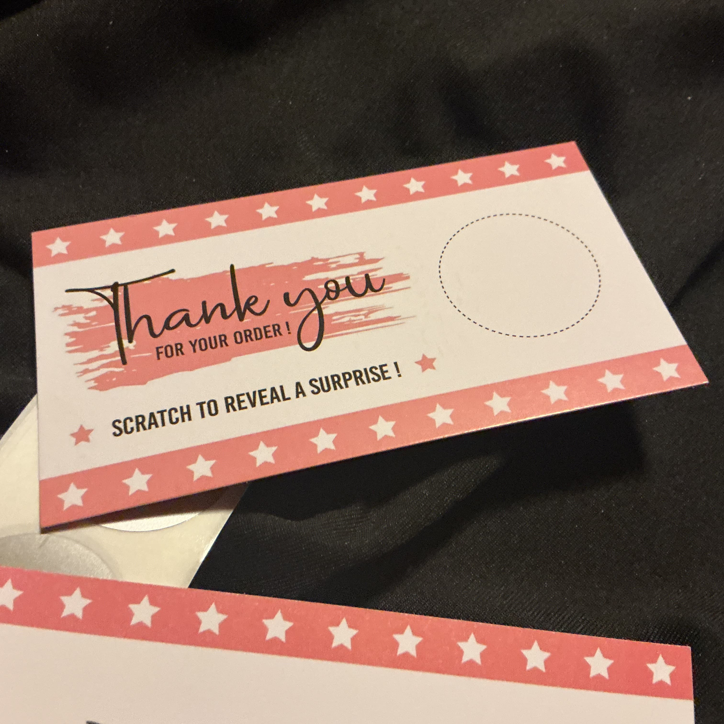 ★ 25 Scratch Off Discount Cards Customer Reward Thank You Promotion Set - Thumbnail 3