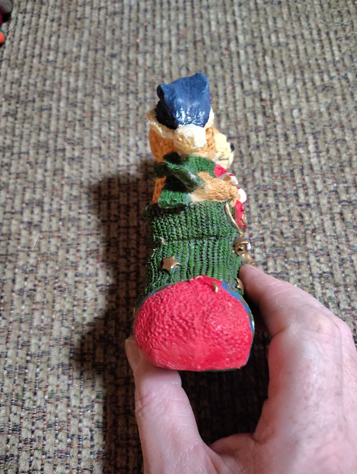 Teddy Bears in Stocking Joy Figurine Christmas Table Top 5" Resin Dolgencorp - Thumbnail 6