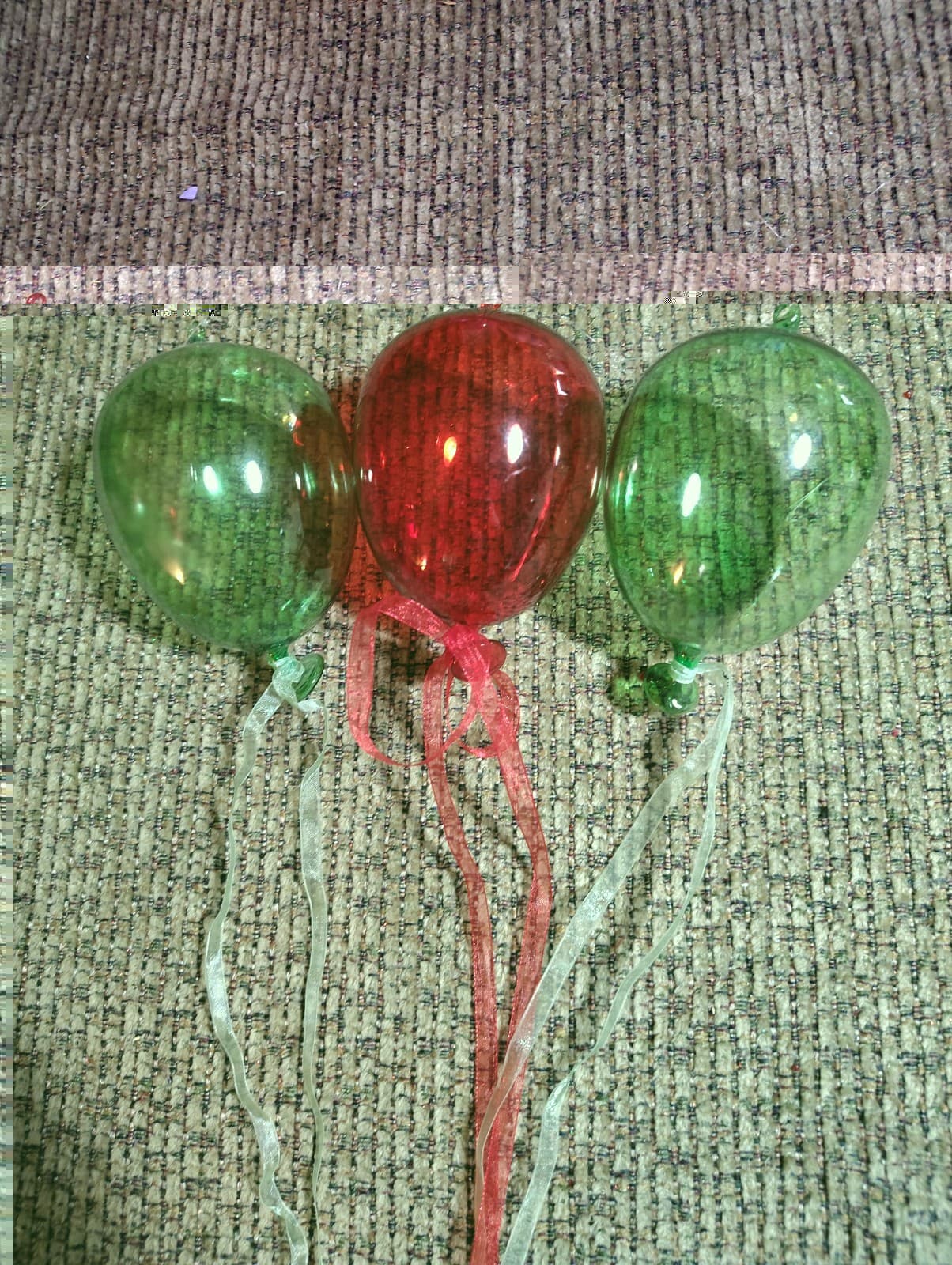 Murano Inspired Hand Blown Glass Balloon Ornament Red/Green You Choose The Color - Thumbnail 10