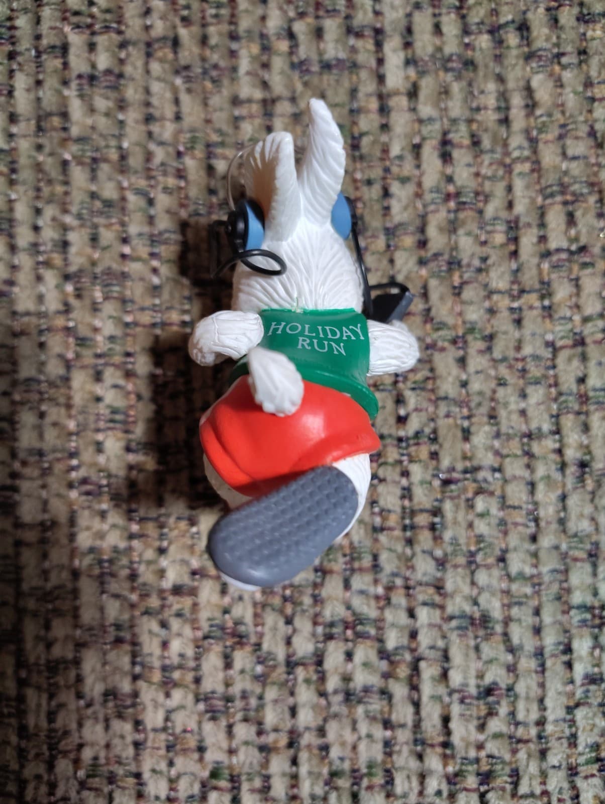 Vintage Hallmark Christmas Ornament 1987 Runner Marathon Bunny Rabbit - Thumbnail 2