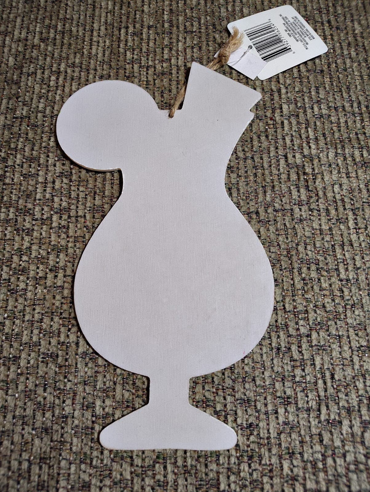 Die-Cut Glittery Wooden Luau Sign, Ne With Tags - Thumbnail 2
