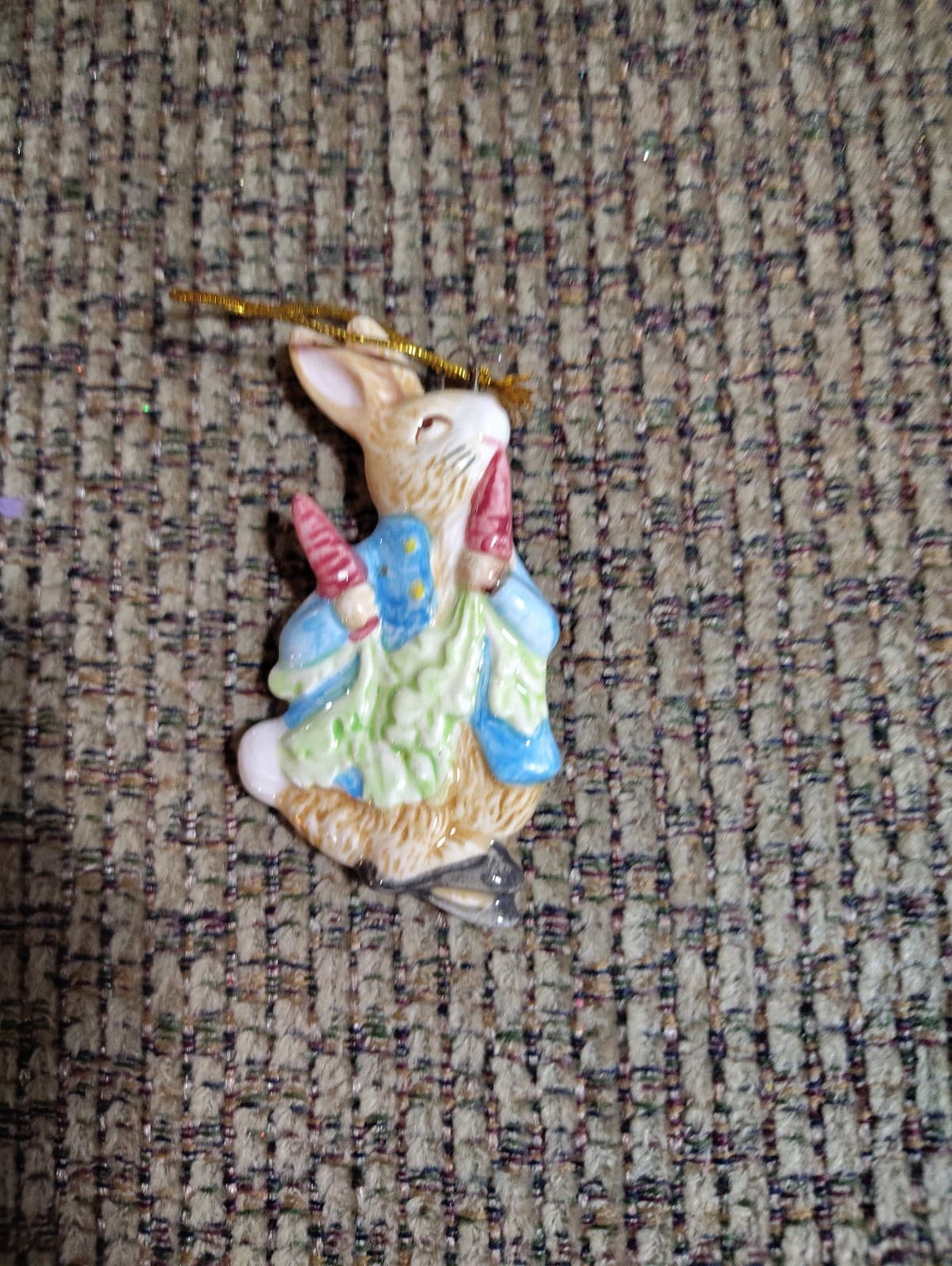 Collectible Schmid Beatrix Potter Peter Rabbit Porcelain Figurine Ornament 1982