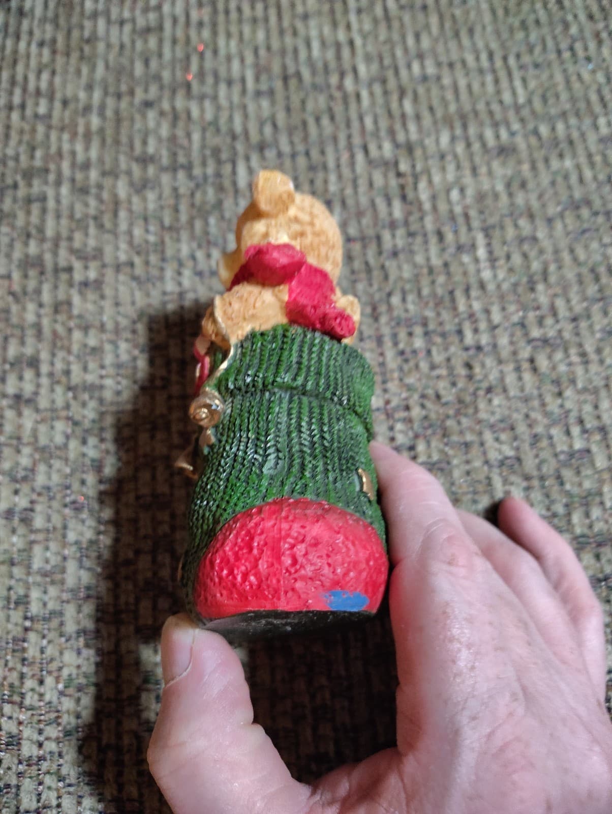 Teddy Bears in Stocking Joy Figurine Christmas Table Top 5" Resin Dolgencorp - Thumbnail 5