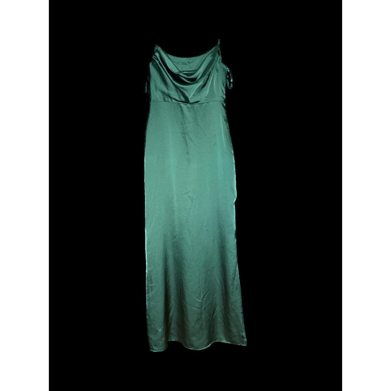 Emerald Charisma Cowl Neck Gown - Size Medium - Thumbnail 5