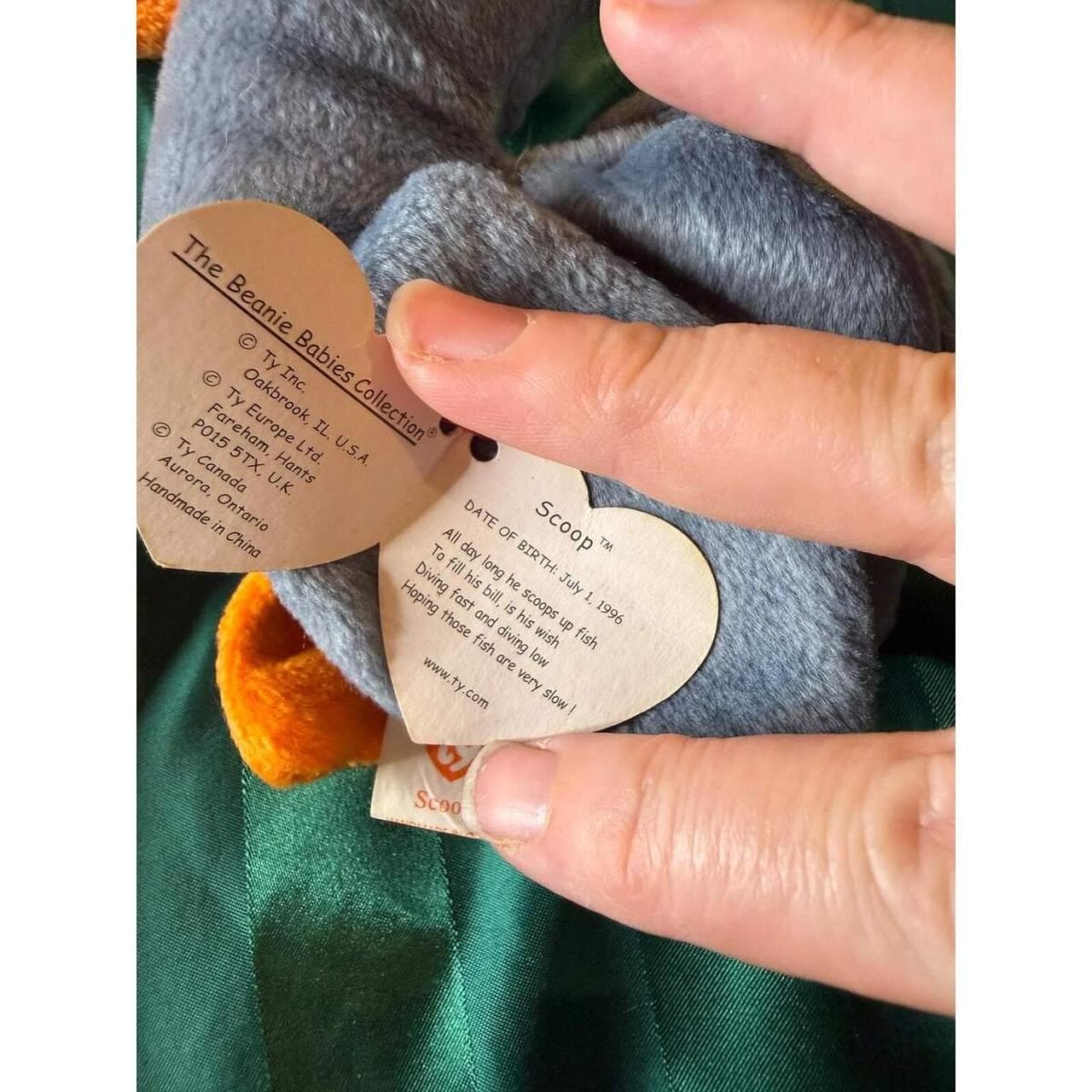 Ty Beanie Baby Scoop Pelican Plush 1996 - Bundle Discounts Available! - Thumbnail 4