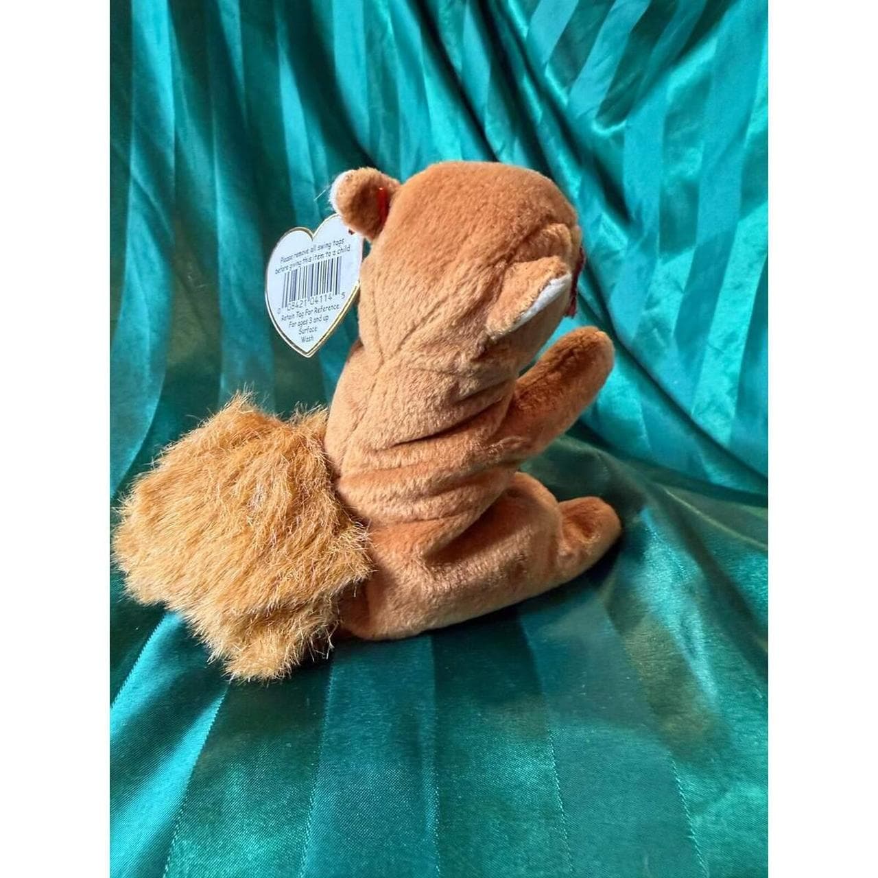 Ty Beanie Babies Nuts the Squirrel Plush 1996 - Bundle Discounts! - Thumbnail 3