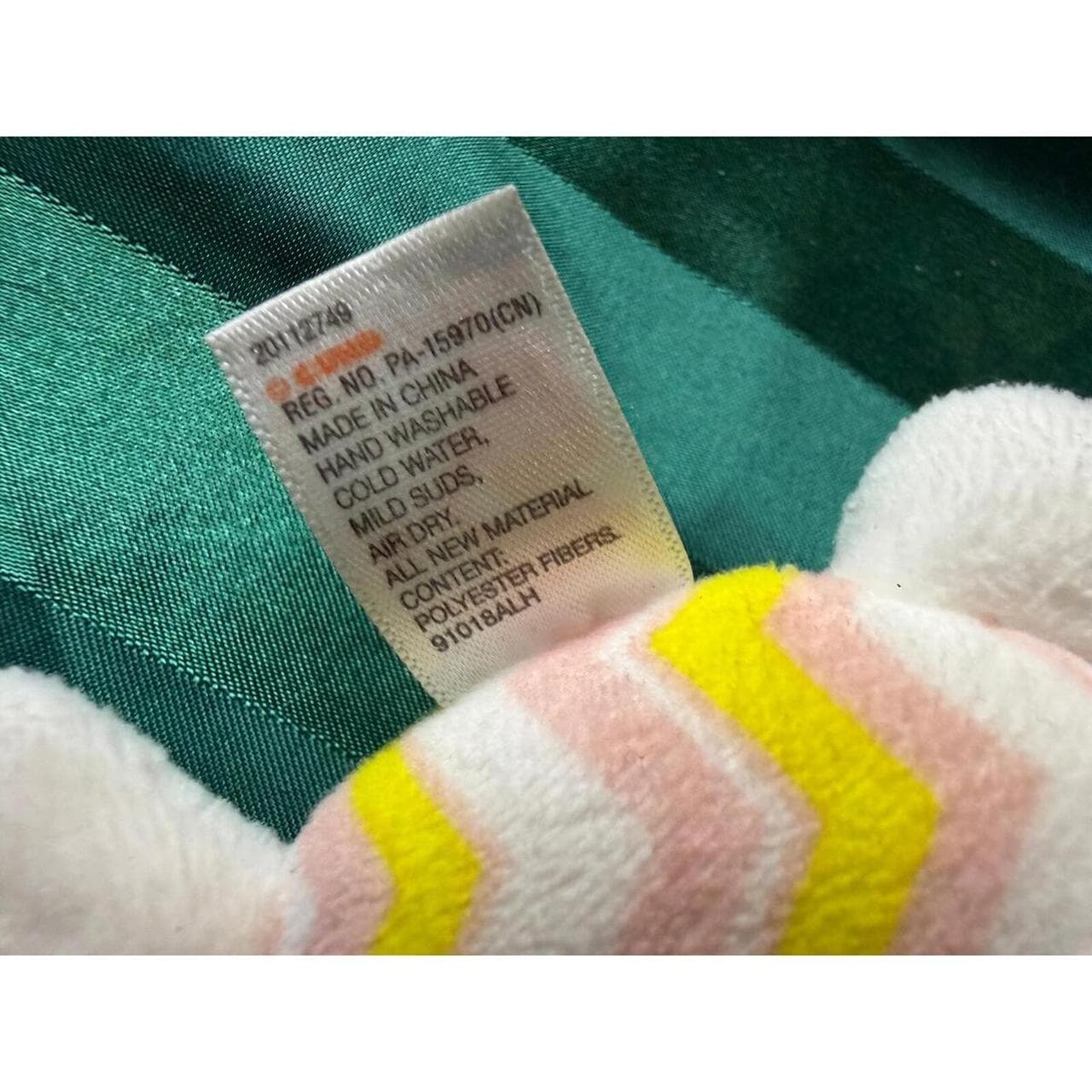 GUND Bunny Plush Ring Rattle Toy - Perfect for Little Hands - Thumbnail 4