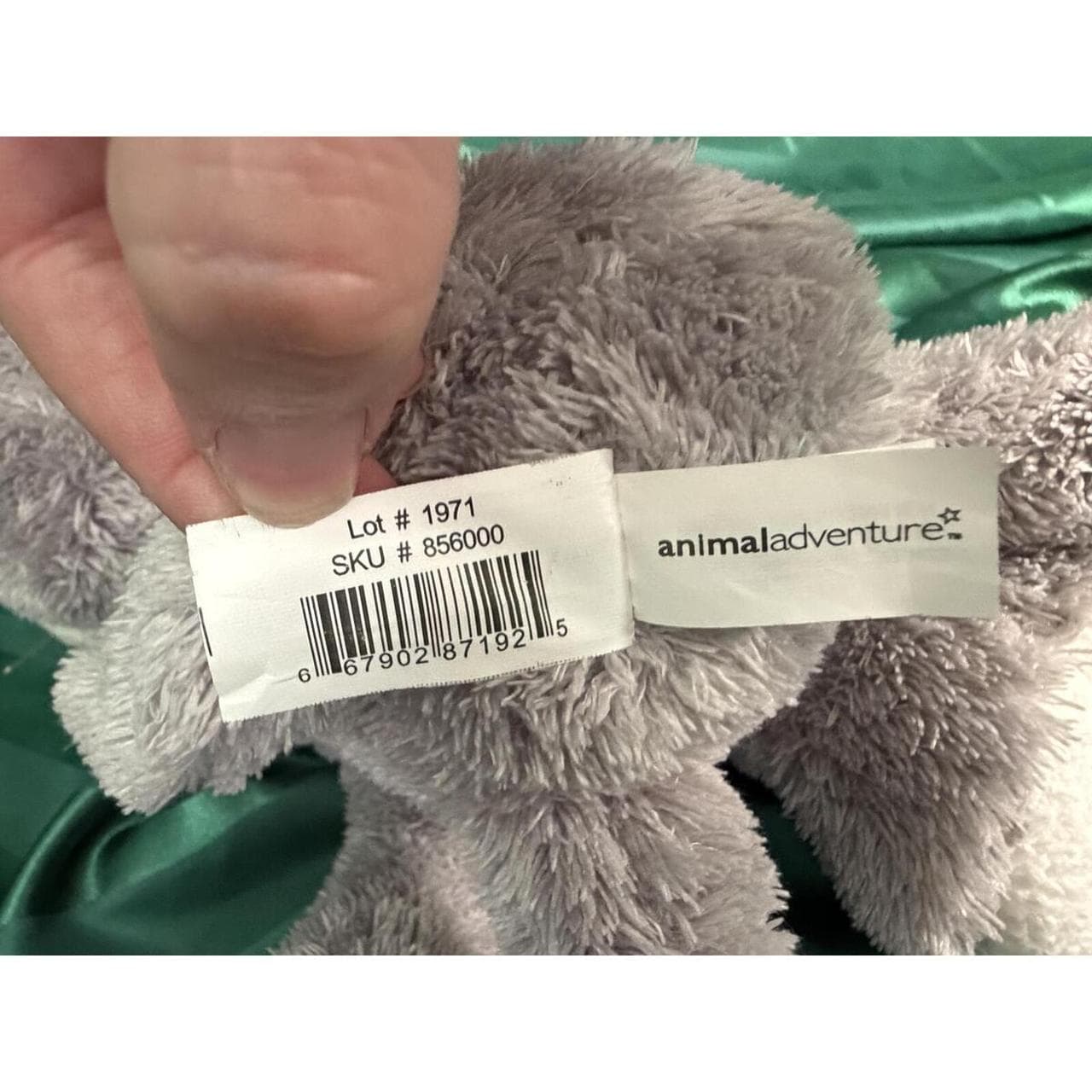 Vintage 2006 Animal Adventure Gray White Cat Kitten Plush Pink Toy - Thumbnail 3