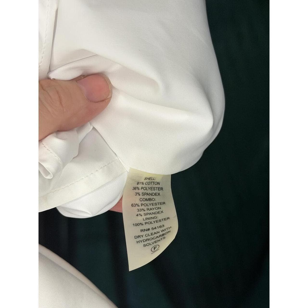 Calvin Klein Sleeveless WHITE Dress with Black Trim - Thumbnail 8