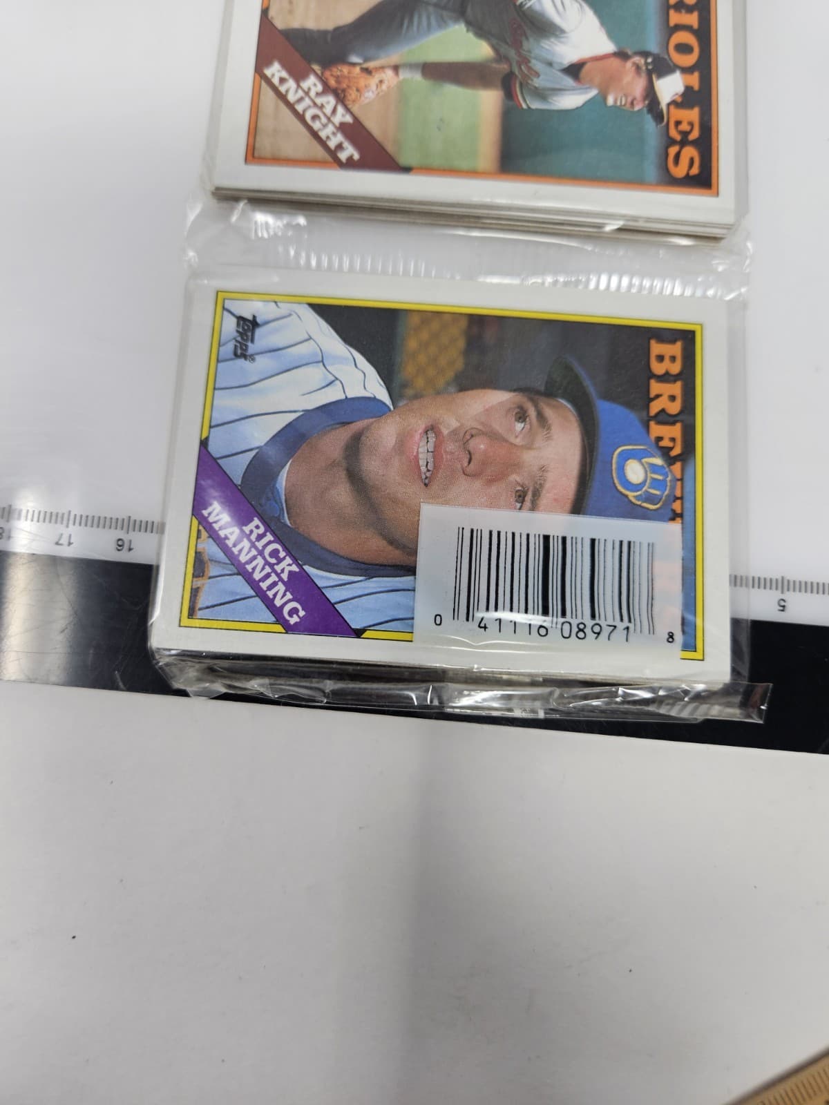 1988 Topps Baseball 42 Rack Pack Sealed Gary Carter All Star Card - Thumbnail 3