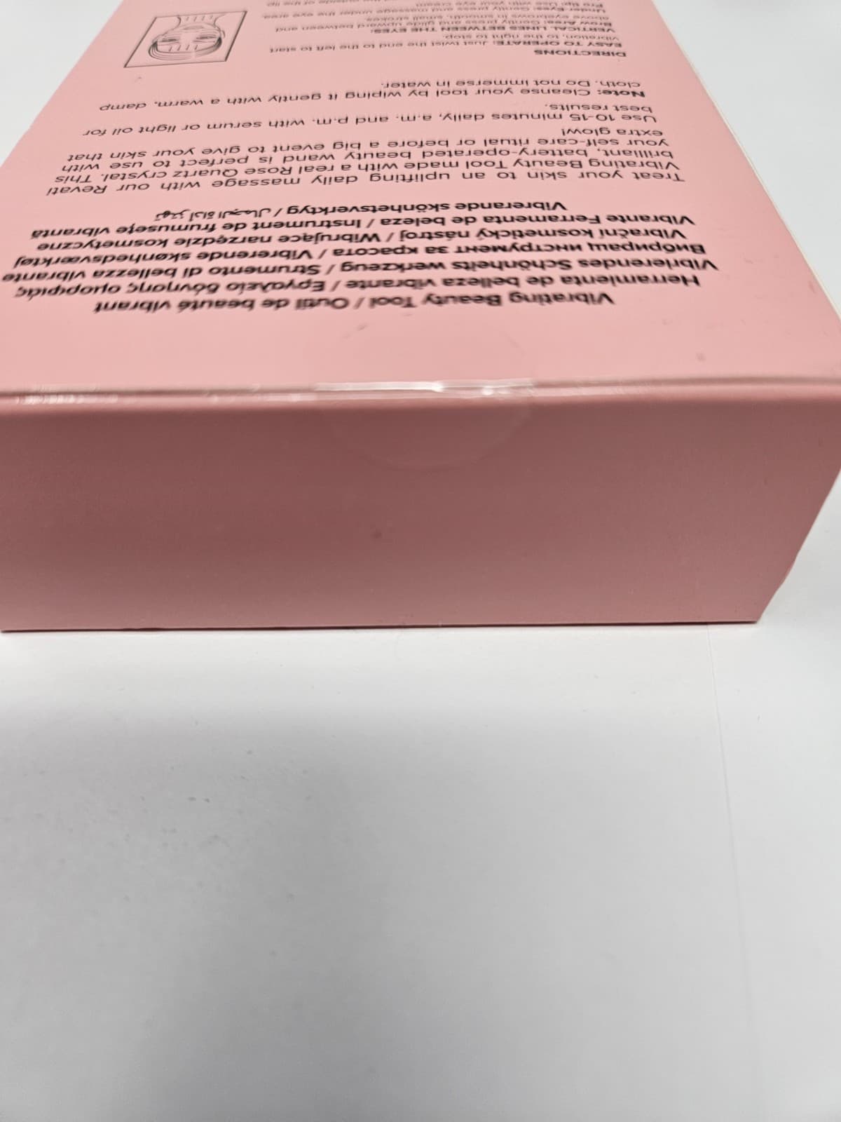 Curateur Skin Gym Revati Rose Quartz Vibrating Massage Beauty Tool (NEW SEALED) - Thumbnail 4