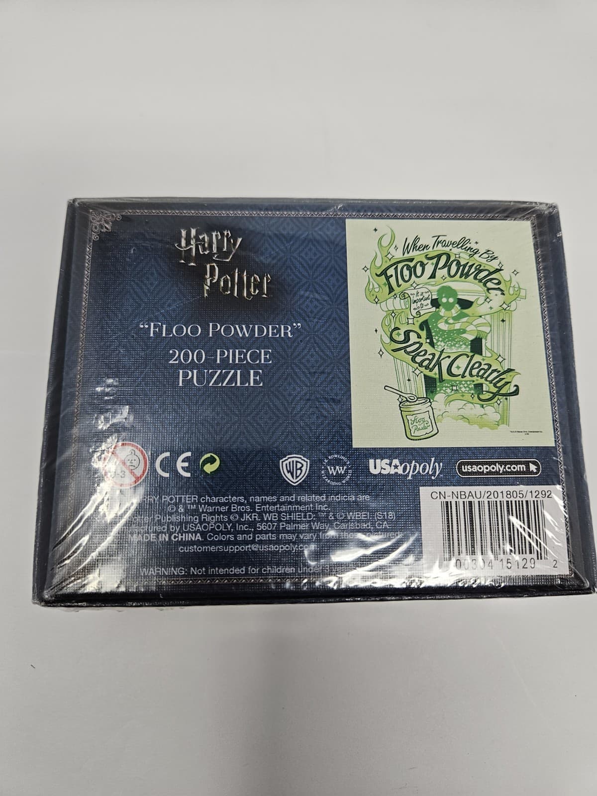 Harry Potter Floo Powder Speak Clearly 200 Piece Puzzle - New Sealed USAOPOLY - Thumbnail 2