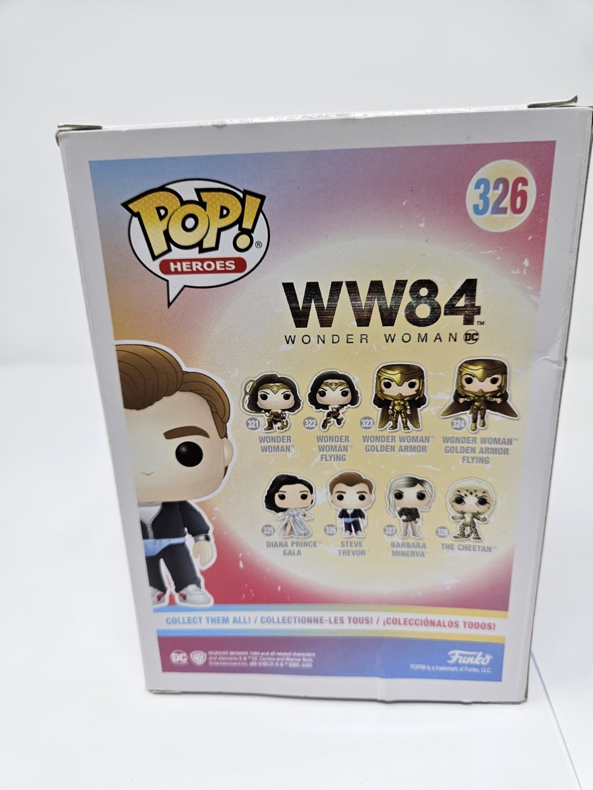 Funko Pop DC Heroes Wonder Woman 1984 #326 Steve Trevor WW84 Vinyl Figure NIB - Thumbnail 3