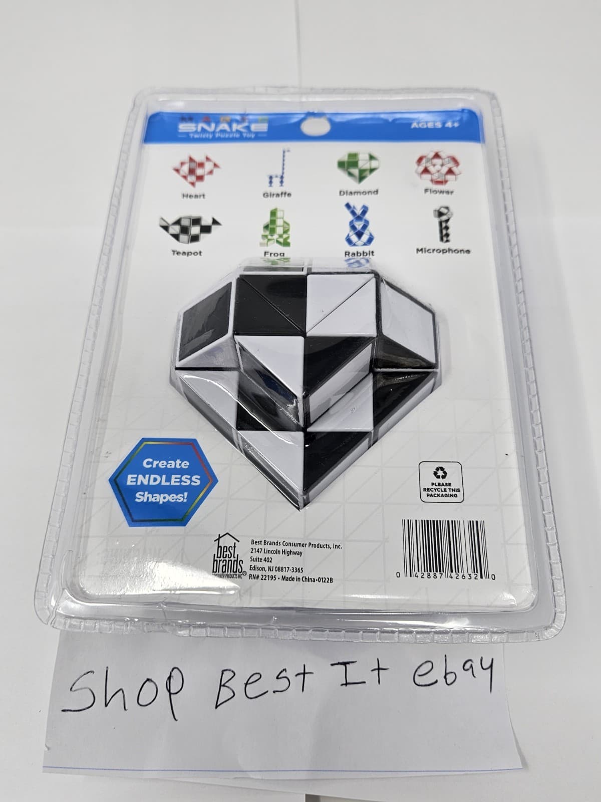 Magic Snake ~ Blue ~ Twisty Puzzle Nostalgic Toy (Sealed) - Thumbnail 2