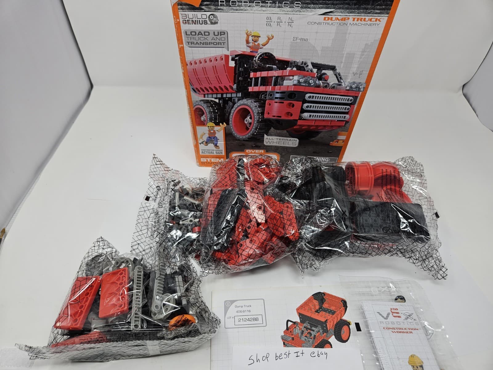 HexBUG VEX Robotics Red Dump Truck STEM complete Kit Free Shipping - Thumbnail 4
