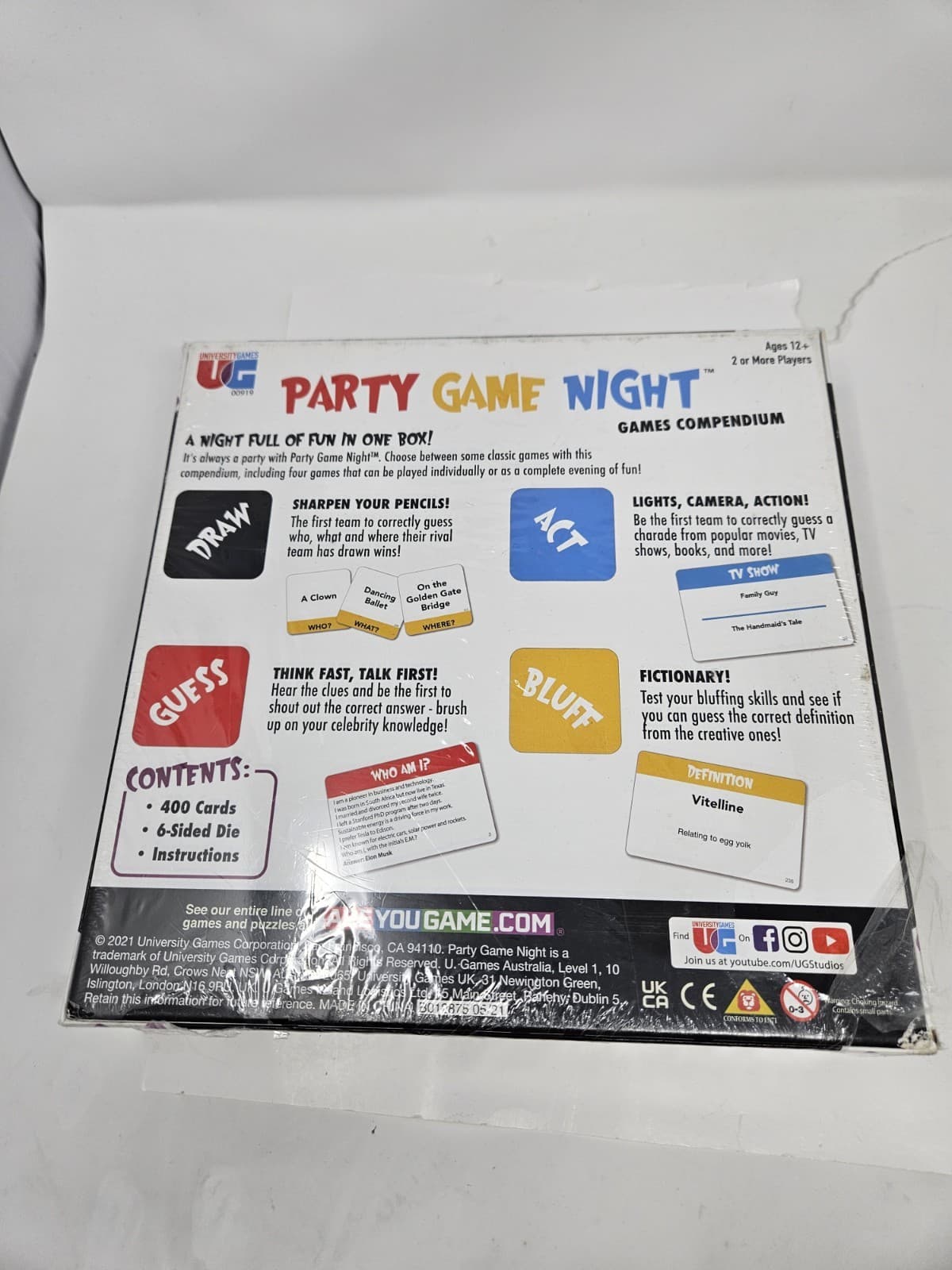 University Games Party Game Night Games Compendium - Sealed Free Ship - Thumbnail 2