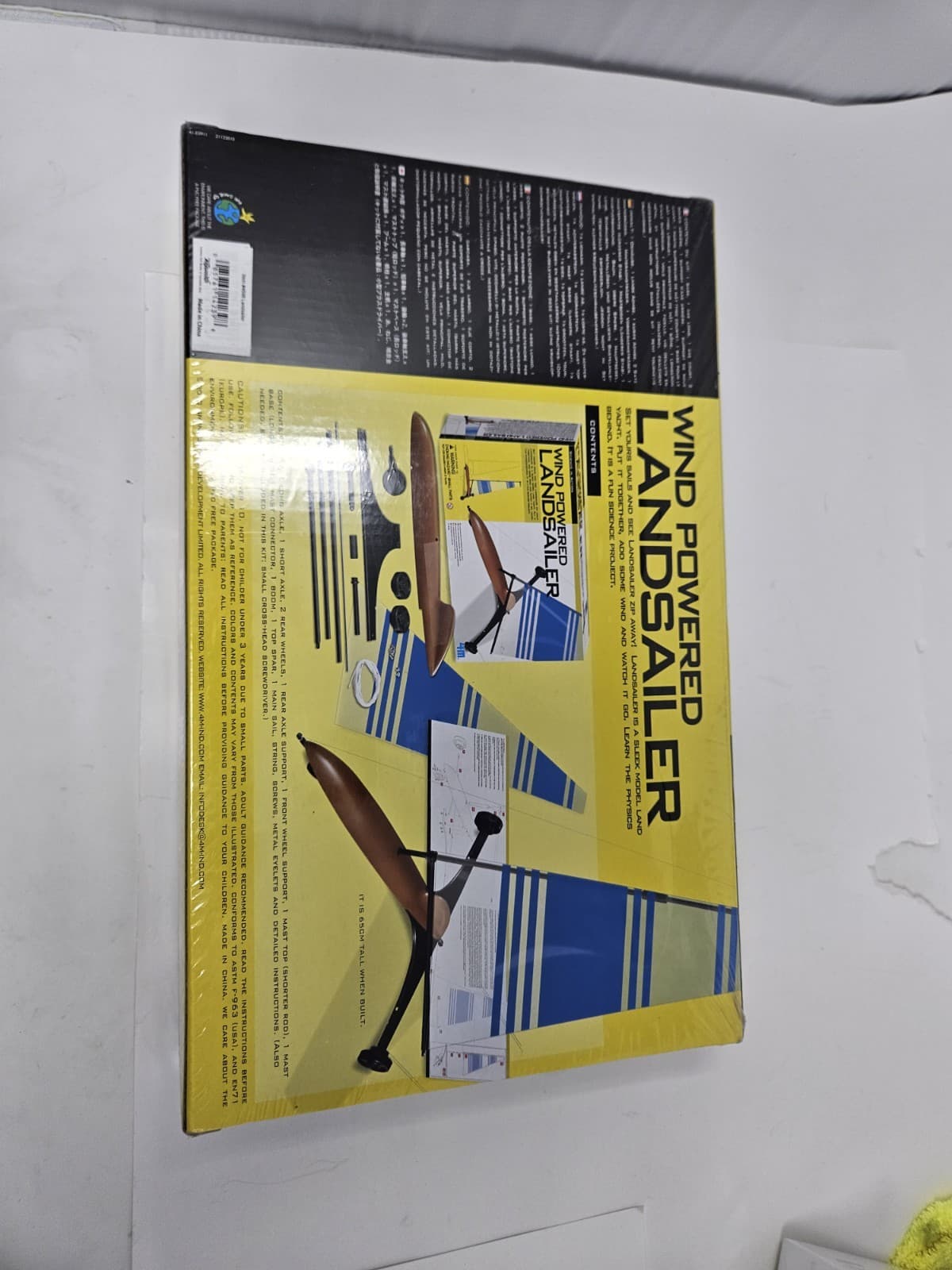 Wind Powered LandSailer Kit 4M DIY Learning - Thumbnail 2