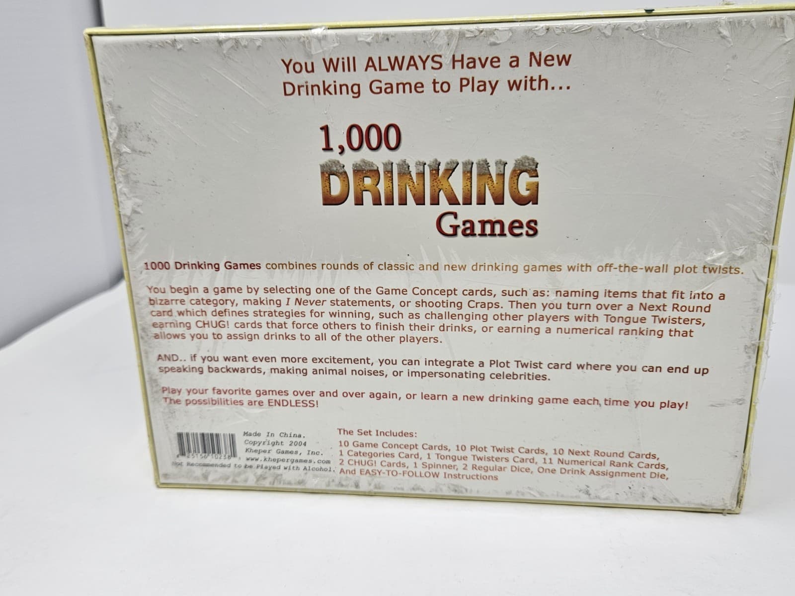 1000 Drinking Games - Outrageously Fun Drinking Games (Sealed Free Ship) - Thumbnail 2