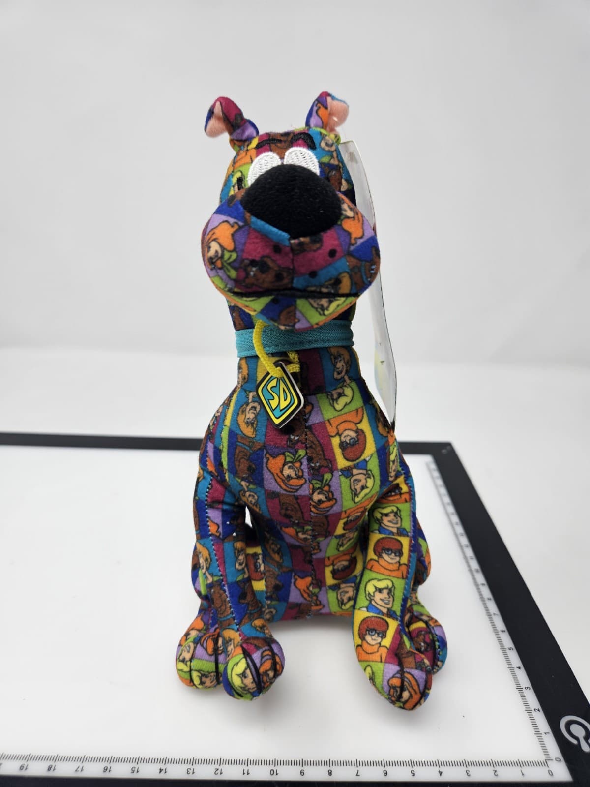 Rare & Unique 8" Scooby Doo Plush WB Multi Color patches With Tags - Thumbnail 2