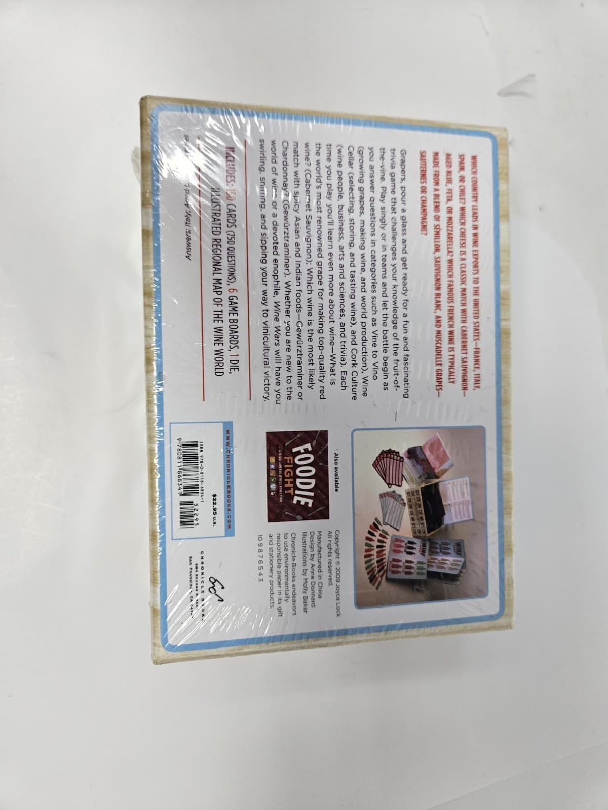 Wine Wars Trivia Game for Wine Geeks and Wannabes 2009 Sealed Chronicle Books - Thumbnail 2