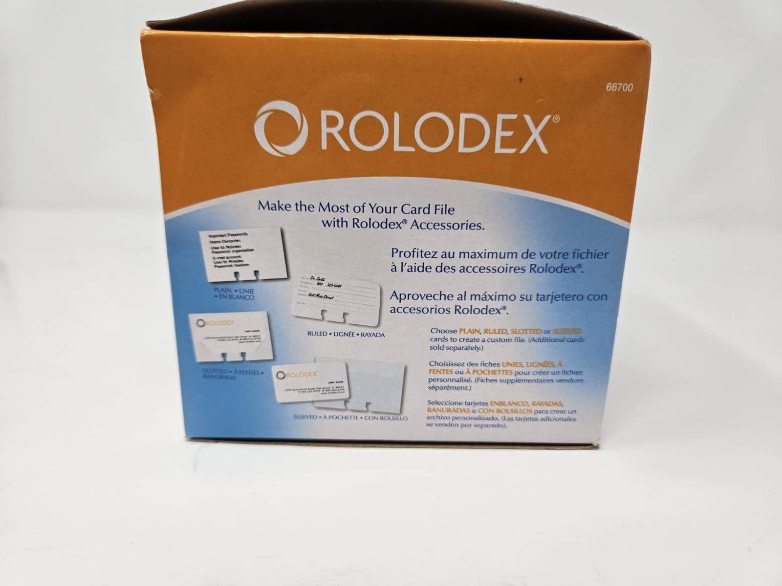 Rolodex Open Rotary Card File 250 1-3/4 Inch X 3 1/4 Inch Black Finish - Thumbnail 2
