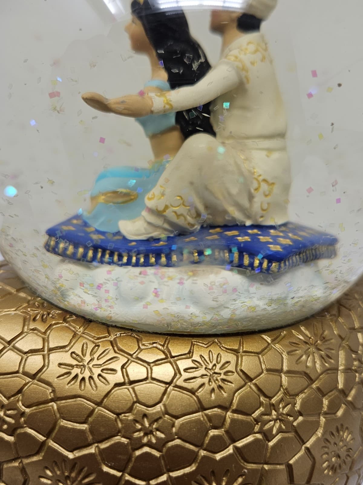 Disney Aladdin Jasmine Snow globe Music Box Figure Toy Magic Lamp - Thumbnail 8