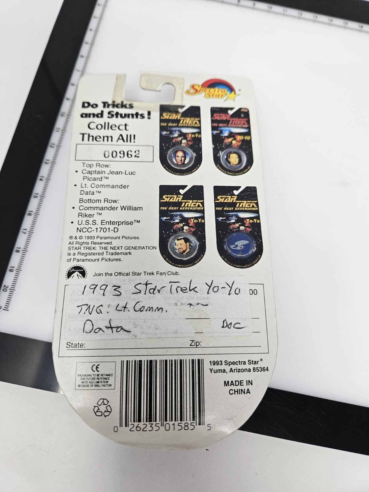 Data - Star Trek the Next Generation Yo-Yo - New in Package 1585 YOYO - Thumbnail 2