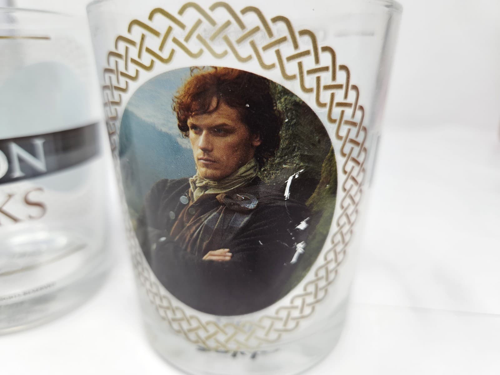 OUTLANDER 2 Whisky Water Drinking GLASSES Jaime Fraser Memorabilia Scotland Fan - Thumbnail 5