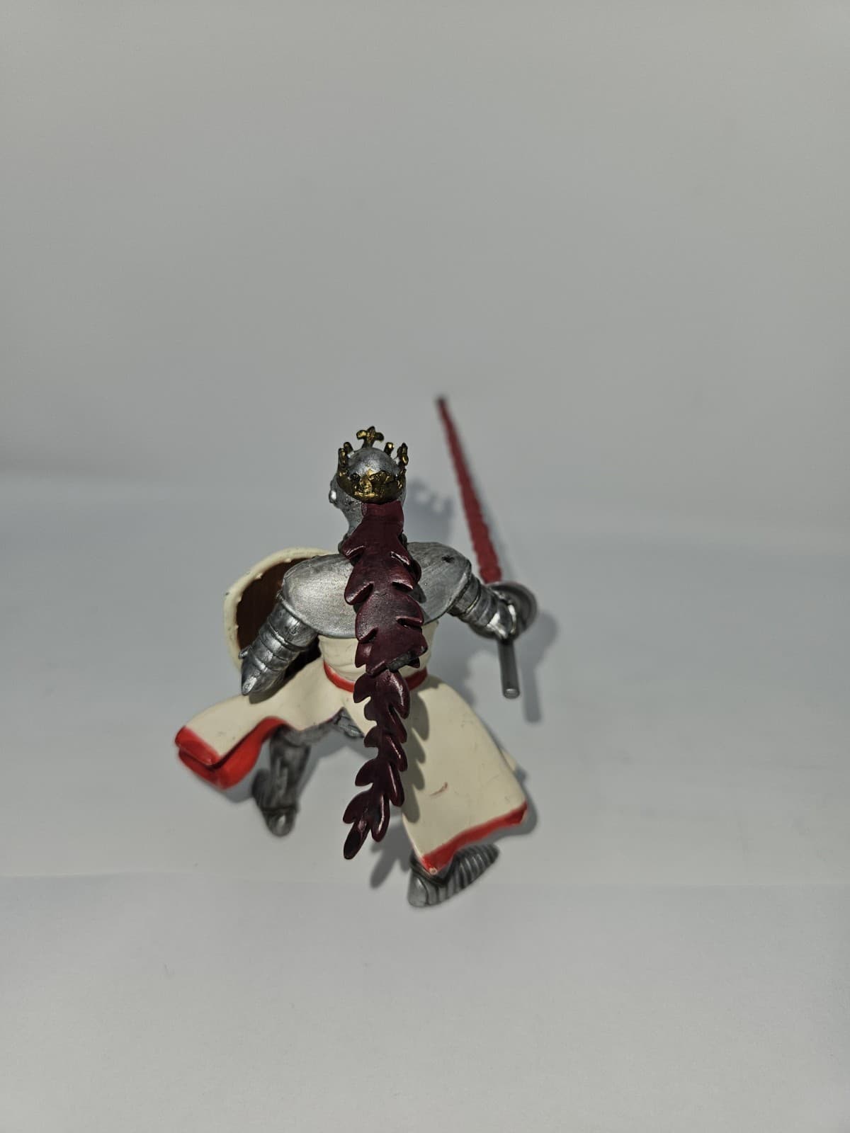 2006 Papo Knight & Castles Red Dragon Knight with Jousting Lance Free Ship - Thumbnail 3