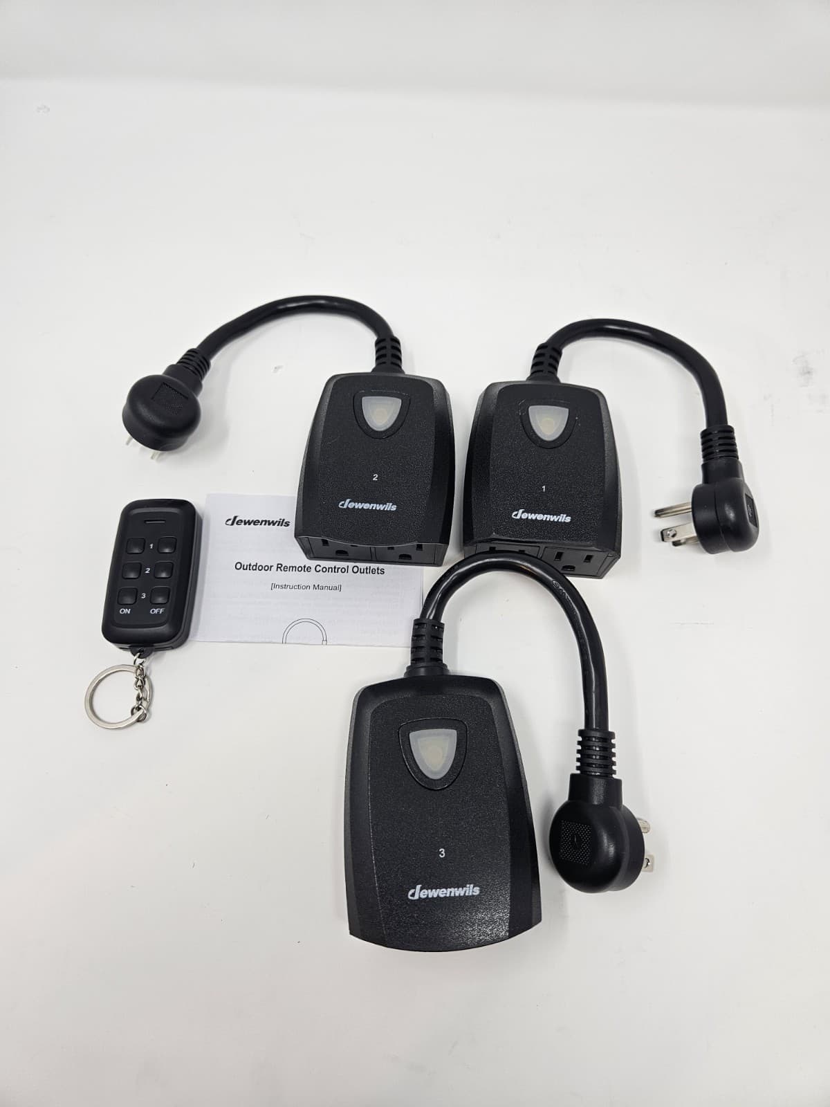 DEWENWILS Outdoor Indoor Wireless Remote Control Outlet Kit, Waterproof - Thumbnail 2