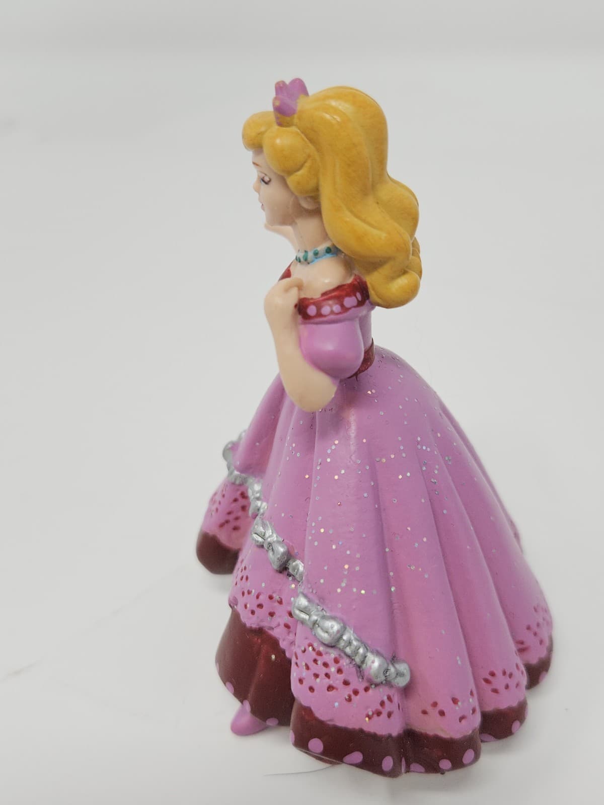 2003 CL ISO-SEL France 3.5" Pink/Burgundy Dress Princess Figure Toy - Thumbnail 3