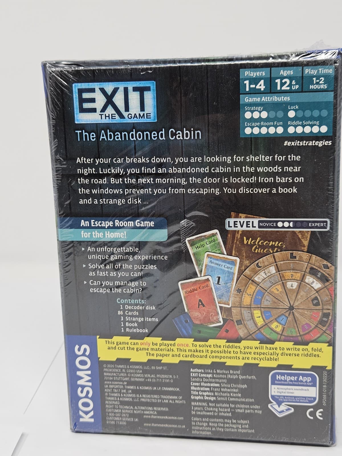 (Sealed) Exit The Game The Abandoned Cabin by Thames & Kosmos Escape Room Game - Thumbnail 2