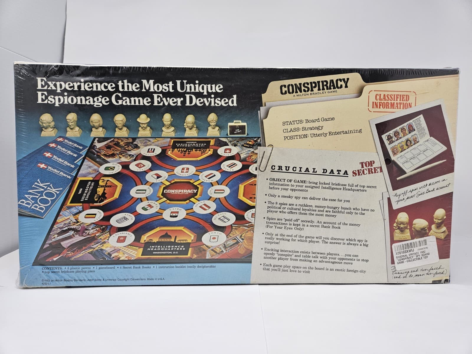 Milton Bradley MB Conspiracy Vintage Board Game 1982 Sealed Free Ship - Thumbnail 2