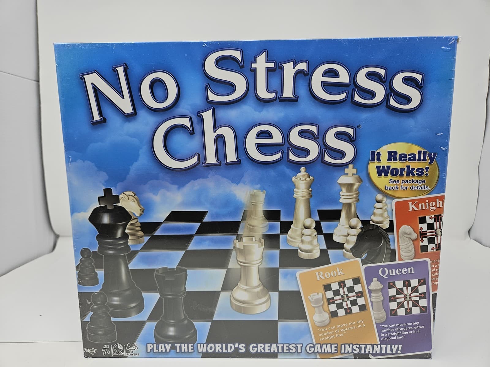 No Stress Chess, Play Chess Instantly, Winning Moves Game, (SEALED FREE SHIP)