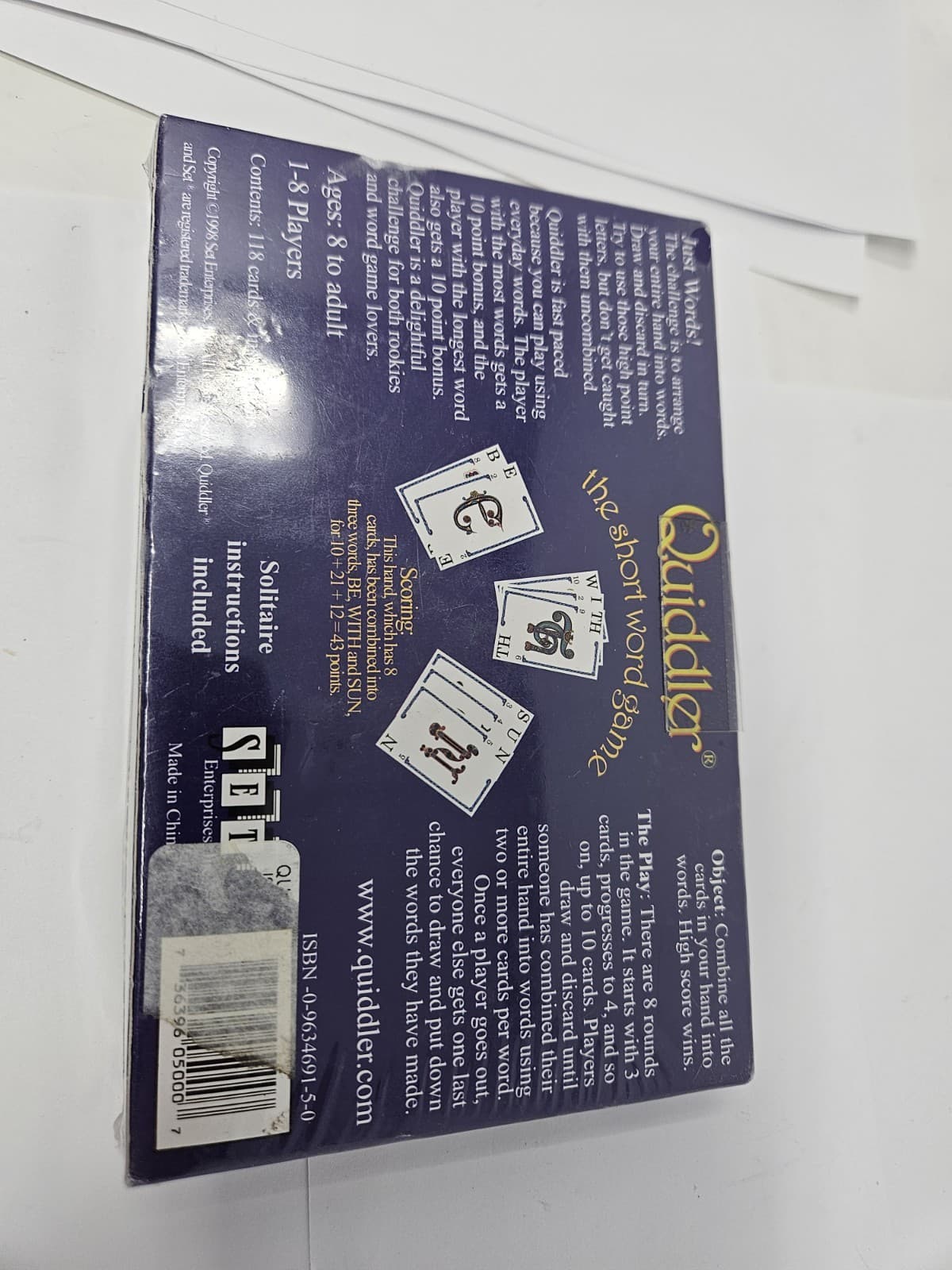 Sealed Quiddler For The Fun Of Words The Short Word Game Card Game Free Ship - Thumbnail 2