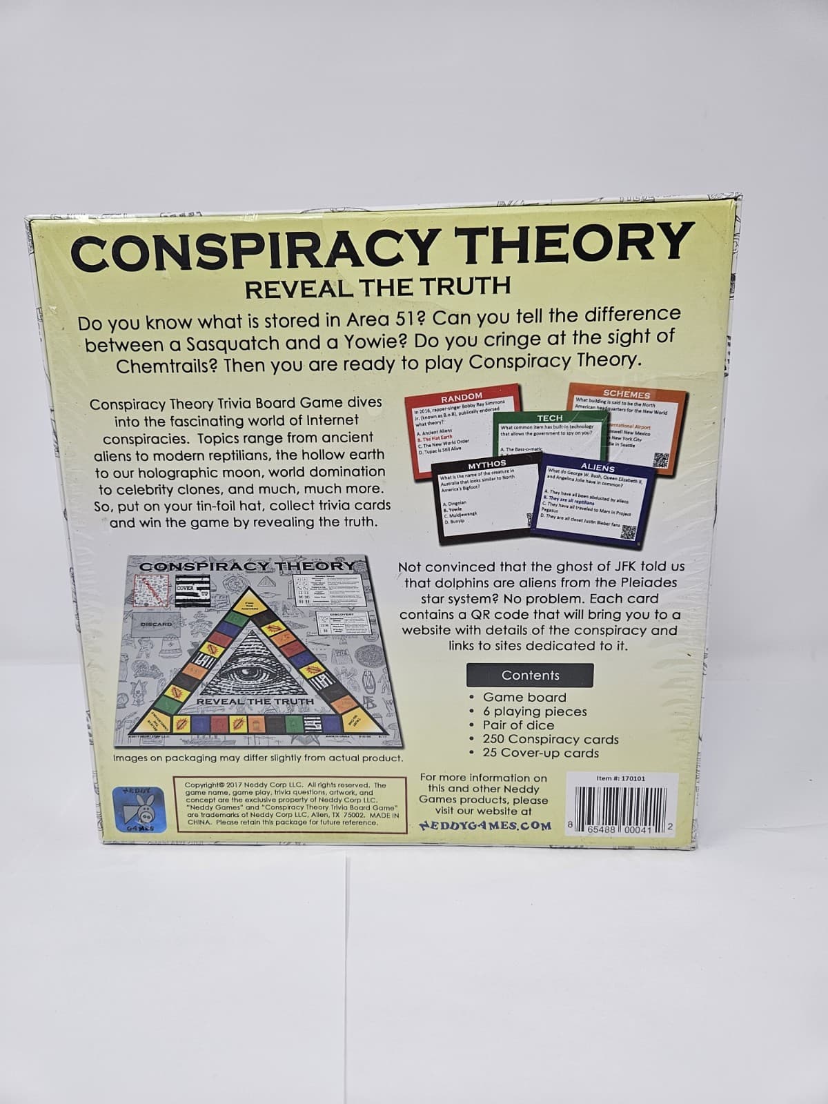 Conspiracy Theory Trivia Board Game sealed Free Ship - Thumbnail 2