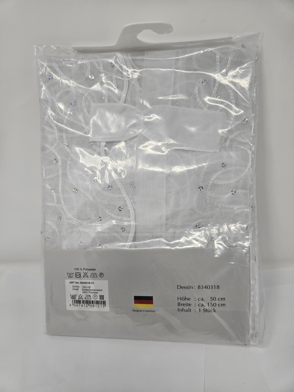 White sequined cafe curtain Free Ship - Thumbnail 3