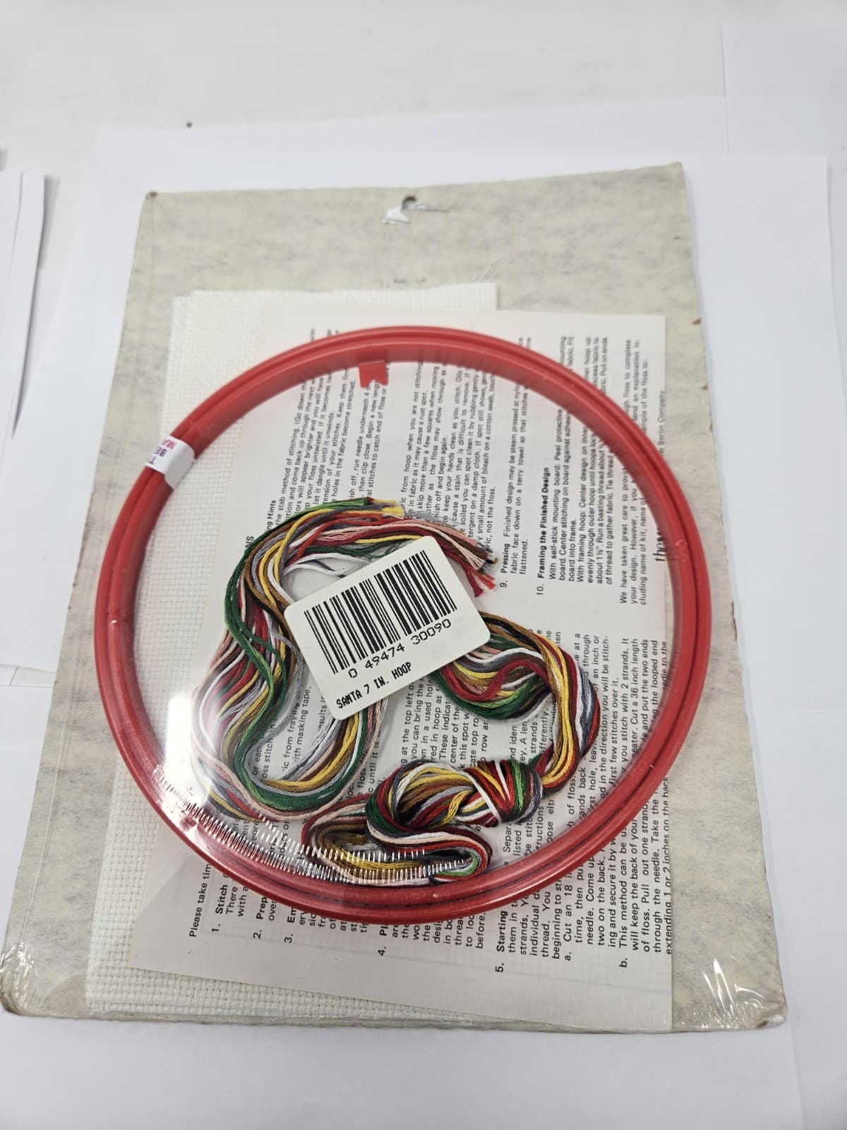 Sealed Berlin Co. Counted Cross Stitch Kit 30090 Christmas w/Hoop - Thumbnail 2