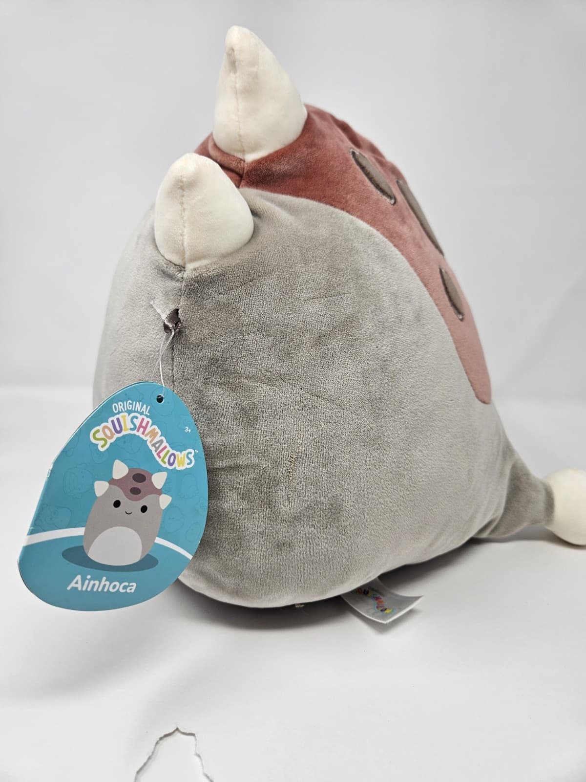 NWT! Squishmallows AINHOCA the Ankylosaurus, 7.5" - Thumbnail 4