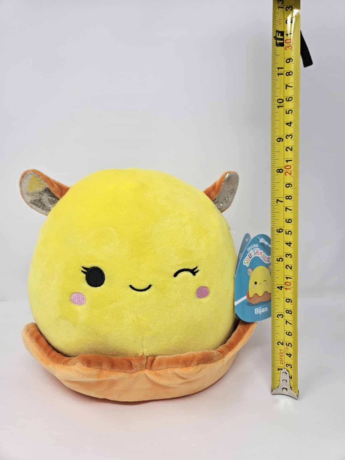 NEW Squishmallows 8” Inch Bijan the Yellow & Orange Dumbo Octopus Sealife Squad - Thumbnail 2