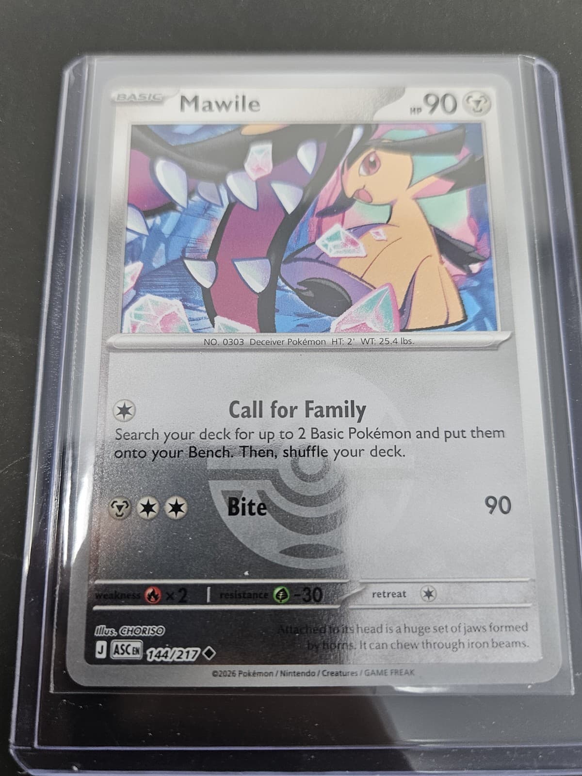 Ascended Heroes Mawile Dusk Ball Reverse Holo #144/217 Pokemon TCG