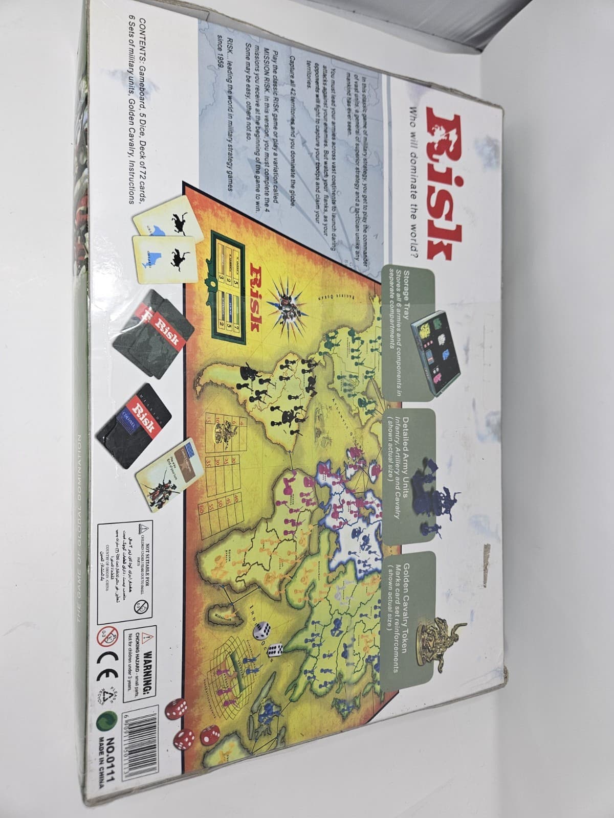 Risk The Game of Global Domination Golden Cavalry Token 2003 Unplayed - Thumbnail 2