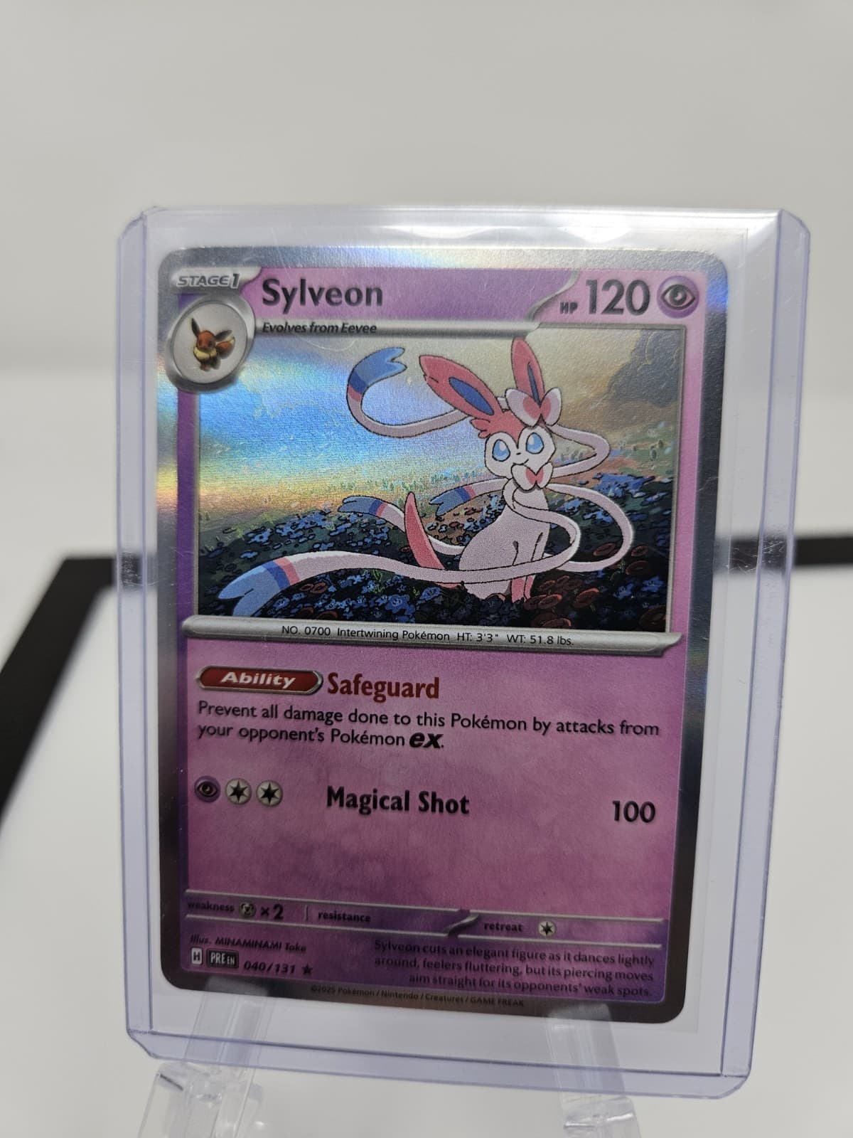 Sylveon 040/131 Rare Holo SV Prismatic Evolutions Pokemon LP