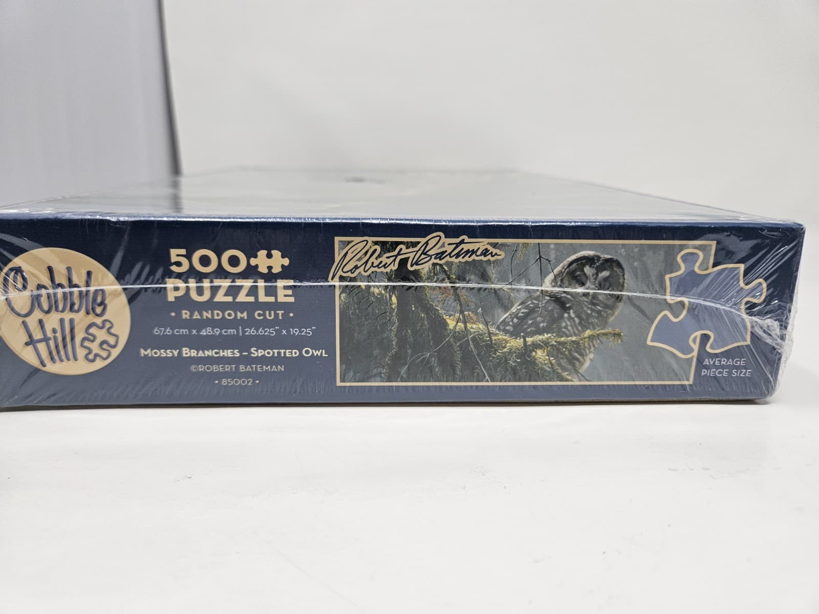 COBBLE HILL 500 piece Puzzle MOSSY BRANCHES SPOTTED OWL SEALED 85002 - Thumbnail 2